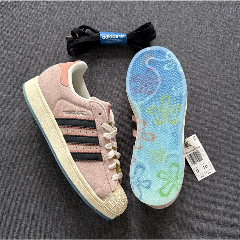 adidas SpongeBob SquarePants x Adidas Superstar Patrick Star JQ6778 Men’s Size 9